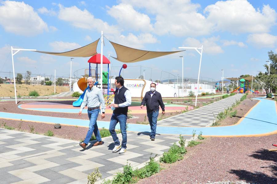 Alfredo Del Mazo inaugura parque recreativo en Ecatepec ContraRéplica Noticias