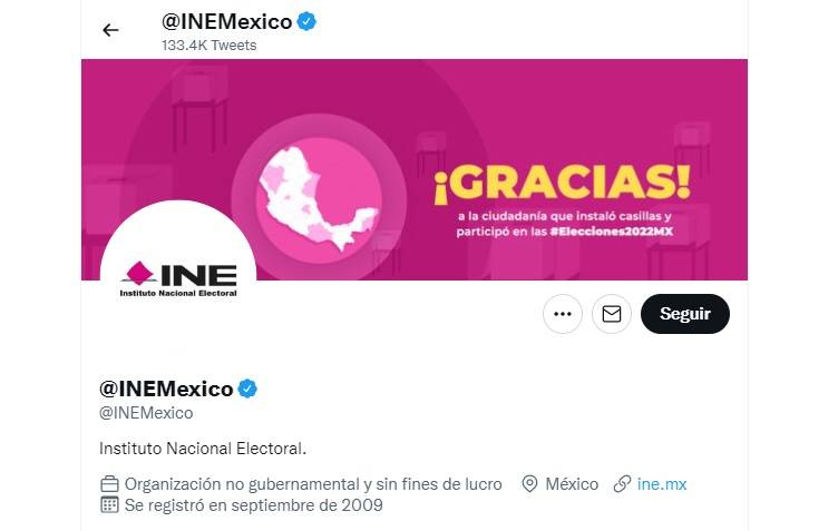 Twitter activa nuevamente cuenta del INE; la red social la bloqueó por unas horas