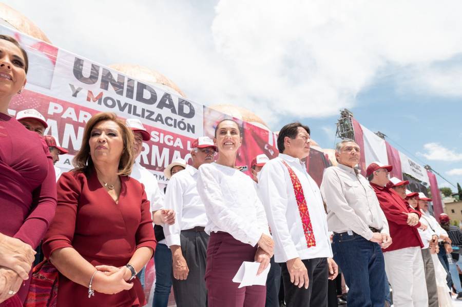 Sheinbaum niega banderazo de salida rumbo al 2024 durante encuentro de Morena en Edomex
