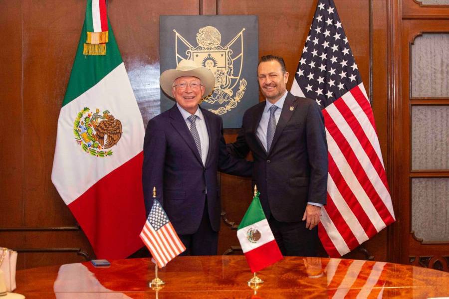 Se reúnen gobernador de Querétaro y embajador de Estados Unidos en México