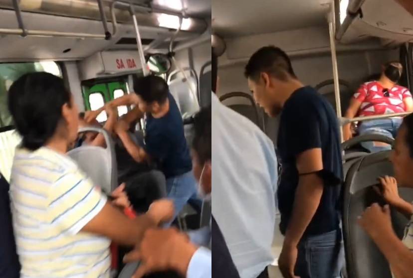 Por acosar a una mujer, golpean a sujeto en transporte púbico de Nuevo León