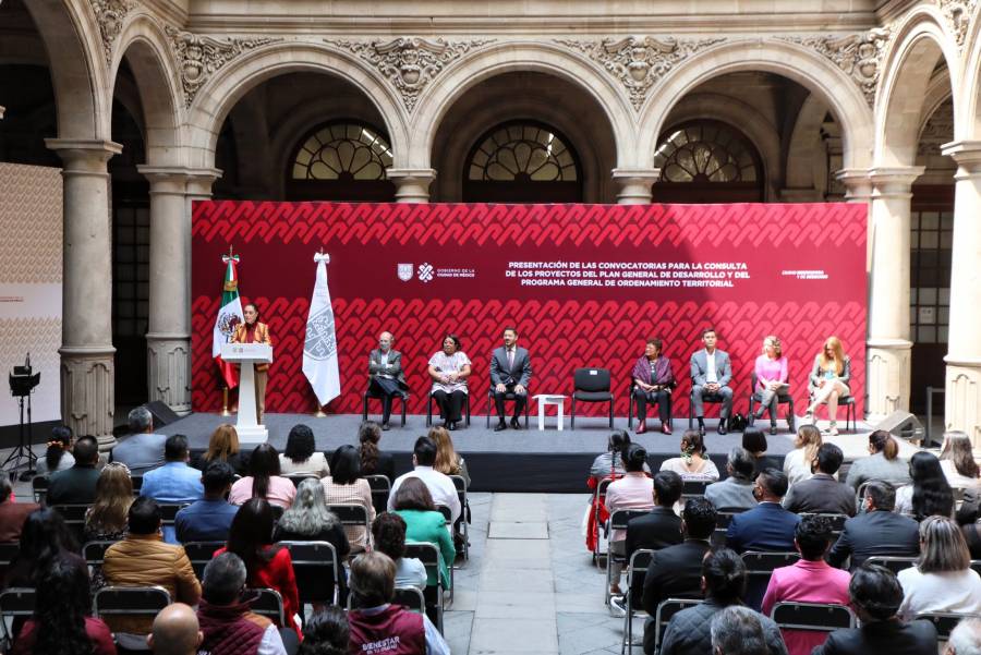 Sheinbaum presenta la Consulta de los Proyectos del Plan General de Desarrollo y del Programa General del Ordenamiento Territorial