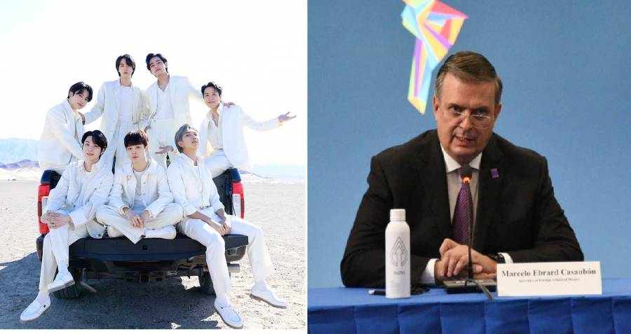 Fans de BTS ARMY muestran su apoyo al canciller Marcelo Ebrard