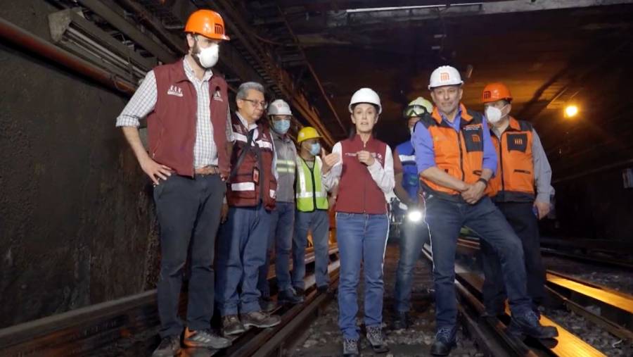 Jefa de Gobierno supervisa arranque para modernizar Metro de CDMX
