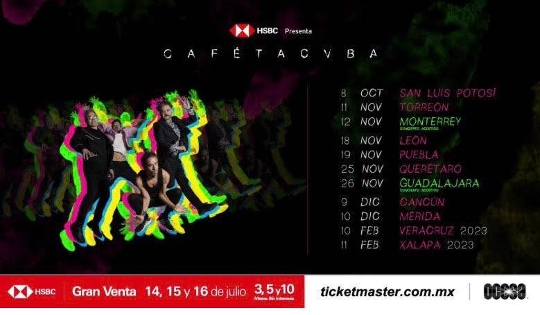 Café Tacvba: Rubén, Meme, Joselo y Quique se alistan con una serie de conciertos imperdibles en nuestro país!