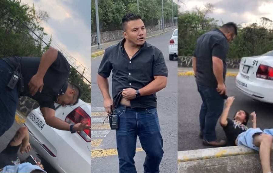 Vigilante de la UNAM golpea a joven que patinaba en el MUAC