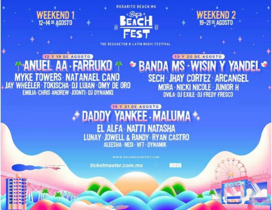 Baja Beach Fest: ¡Reggaetón, playa, experiencias inolvidables y los mejores precios!