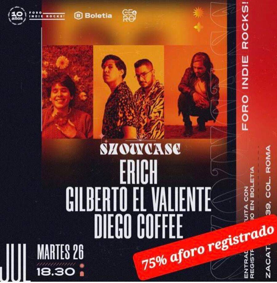 Erich tendr&aacute; fecha en el Foro Indie Rocks