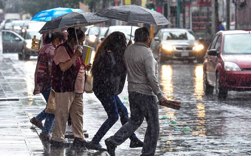 Conagua pronostica lluvias intensas durante la tarde de hoy en gran parte de territorio nacional