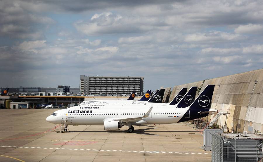 Lufthansa cancela casi todos sus vuelos en Alemania por una huelga