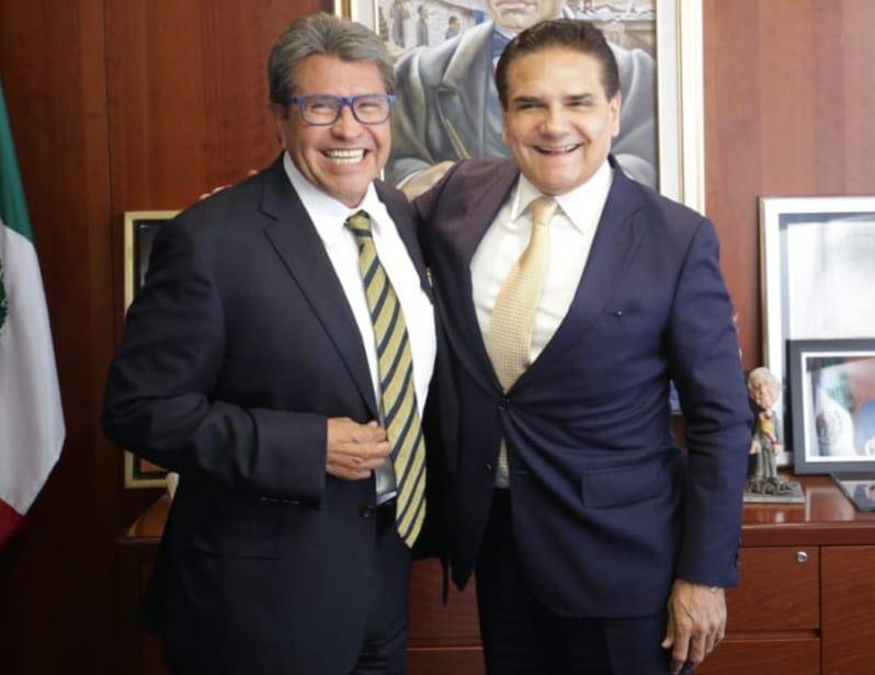 Silvano Aureoles se reúne con el senador Ricardo Monreal