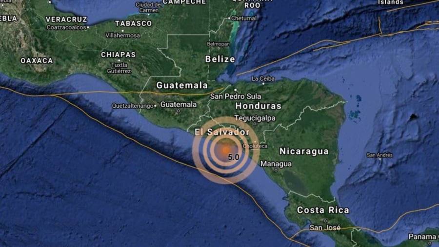 Sismo de magnitud 5.8 remece Nicaragua