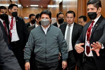 Pedro Castillo, presidente de Per&uacute;, asegura ser inocente por corrupci&oacute;n