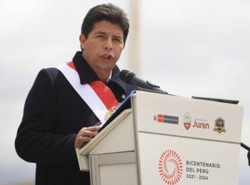 Fiscal&iacute;a peruana anuncia sexta investigaci&oacute;n contra el presidente Castillo