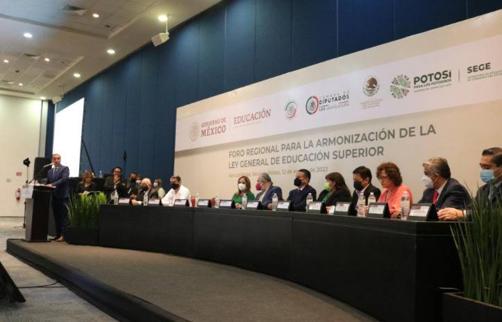 SLP sede del Foro Regional para la armonización de la Ley General de Educación Superior