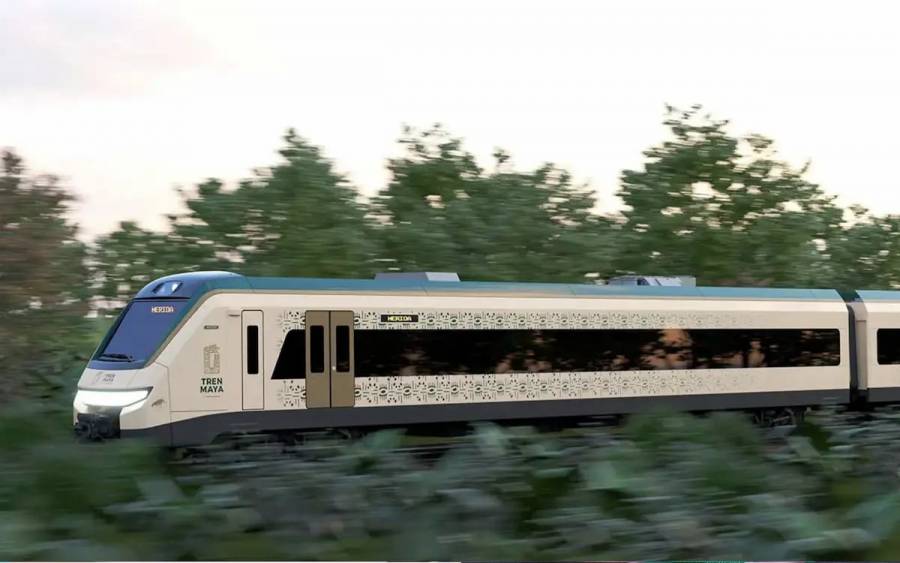 AMLO supervisa avance de vagones del Tren Maya en Hidalgo