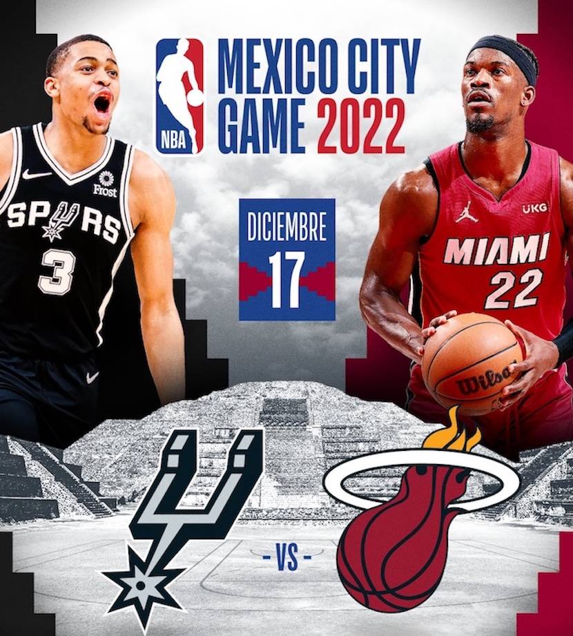 La NBA regresa a México con juego entre los Spurs y Miami Heat