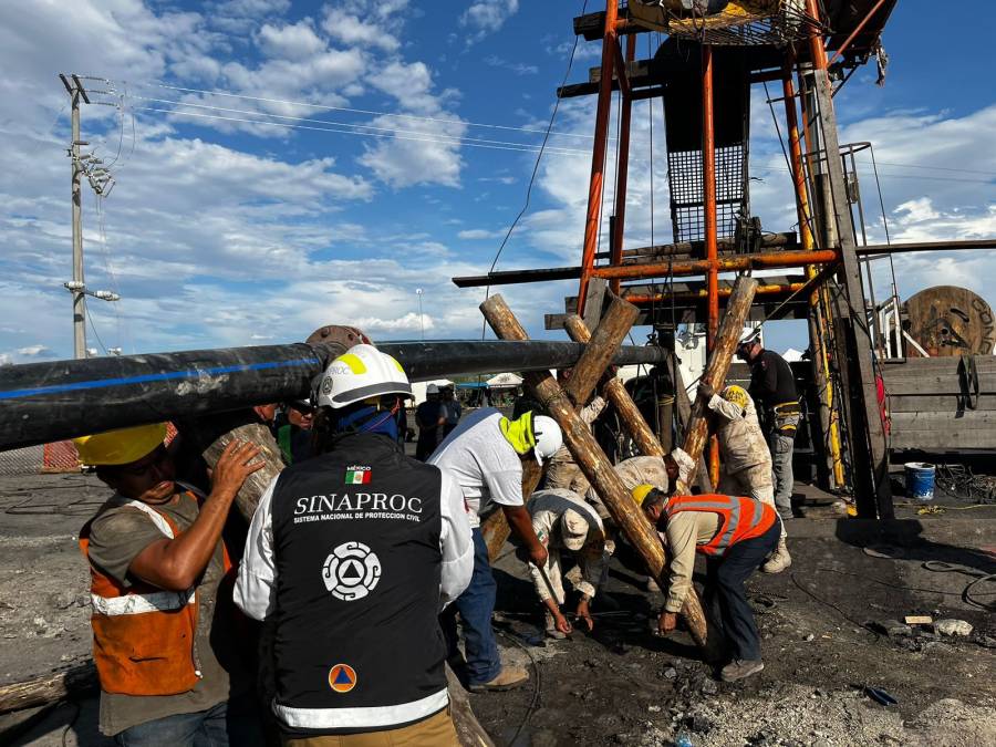 Continúa disminución de agua en pozos de la mina Pinabete: Protección Civil