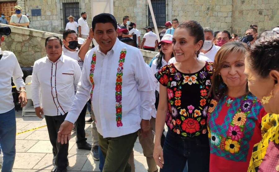 Jefa de gobierno de CDMX se reúne en Oaxaca con Alejandro Murat