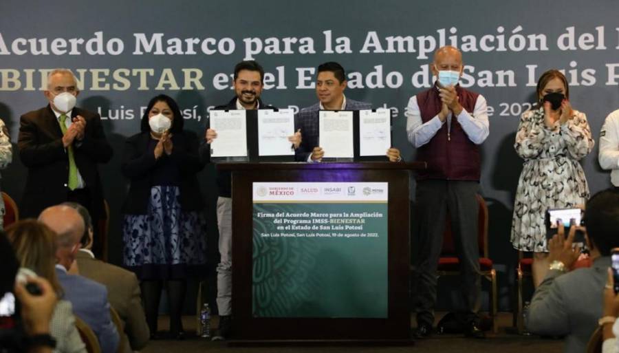 Gobierno federal y San Luis Potosí firman el Acuerdo Marco para ampliar el Programa IMSS-BIENESTAR en el estado