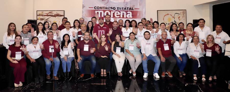 Militantes de Morena en Quintana Roo muestra respaldo a Sheinbaum