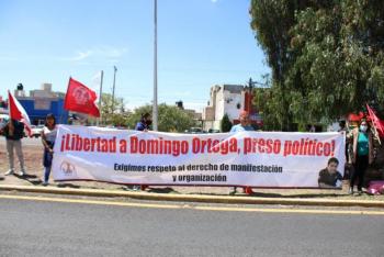 Antorchistas de Hidalgo exigen liberaci&oacute;n de Domingo Ortega