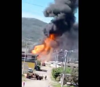 Sin v&iacute;ctimas, tras explosi&oacute;n en ducto de gas en Amozoc, Puebla