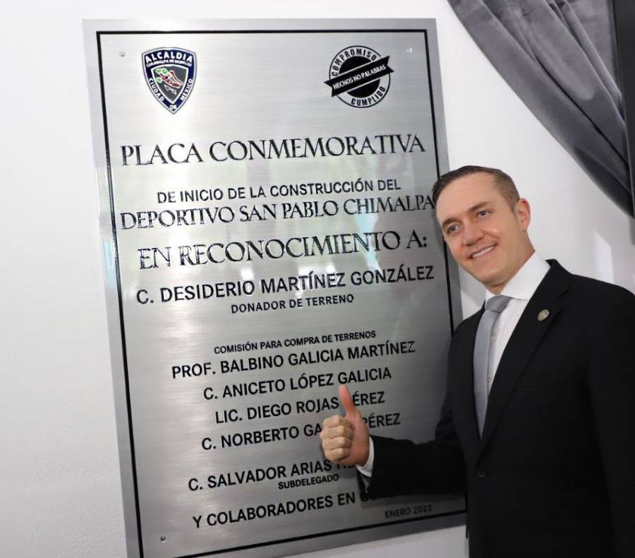 Rubalcava Suárez inaugura nuevo deportivo en San Pablo Chimalpa