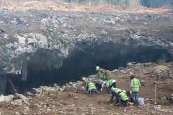 Encuentran restos óseos en cenote cerca de zona del Tren Maya