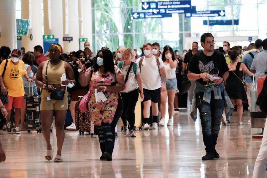 En 7 meses, ingresan a México 12.2 millones de turistas internacionales vía aérea