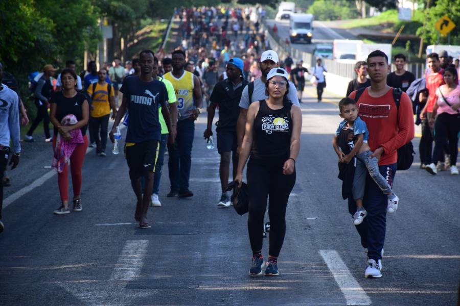 Parte desde Tapachula, la séptima caravana migrante del mes de agosto