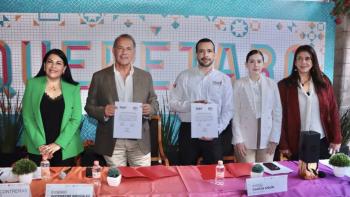 Cl&uacute;ster Vitivin&iacute;cola de Quer&eacute;taro y TAR firman convenio de Aerol&iacute;neas para realizar catas de vino a bordo de los vuelos
