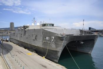 Con buque de guerra EEUU participa en entrenamiento militar en el mar B&aacute;ltico