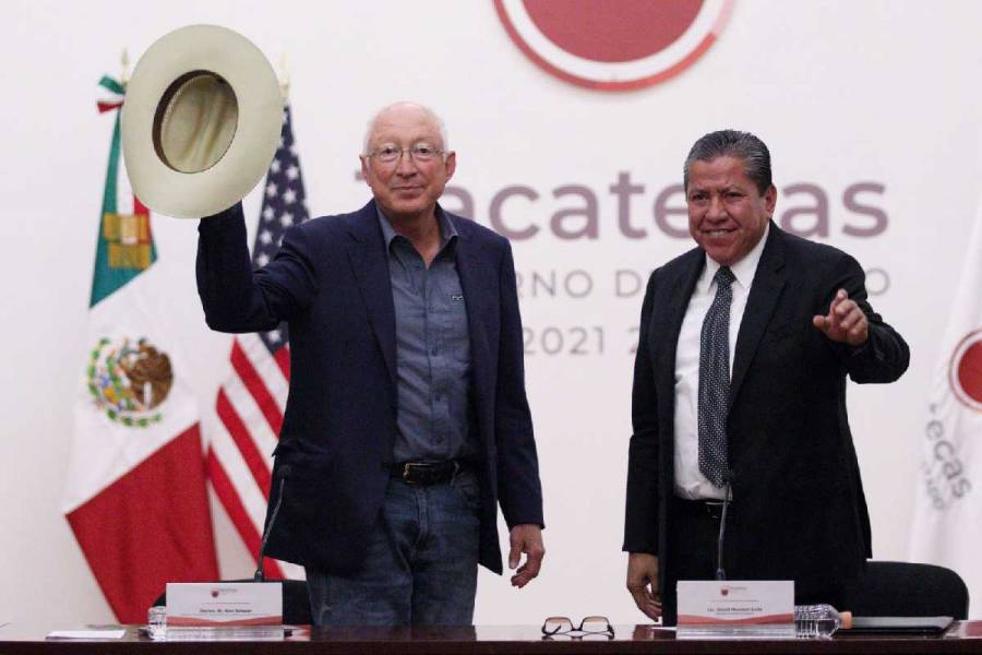 Concluye Ken Salazar visita a Zacatecas por seguridad