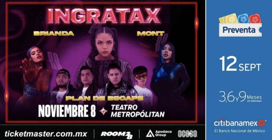 Ingratax, Mont, Brianda, Steff, Nina Y Plan de Escape: El flow más fresco del momento estará a cargo de Room 28