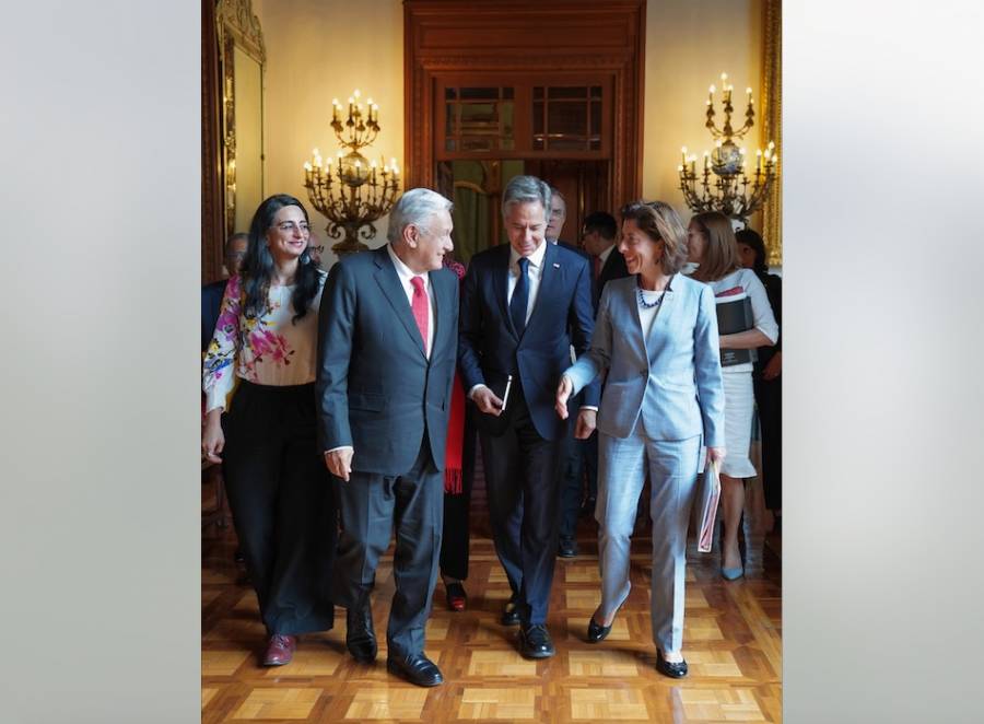 AMLO y Blinken culminan reunión 