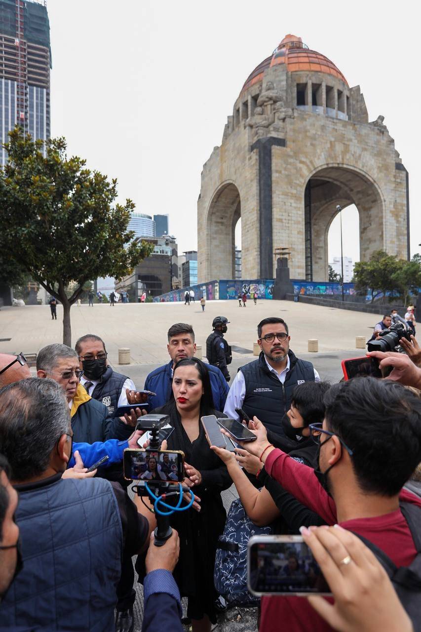 Sandra Cuevas pide rescatar imagen urbana del Monumento a la Revolución