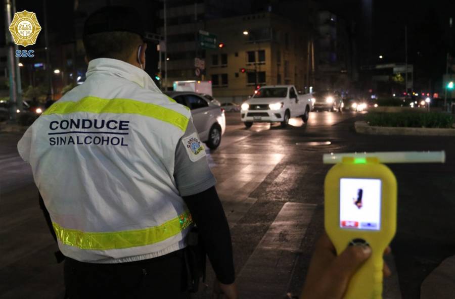 Arranca alcoholimetro en CDMX por Fiestas Patrias