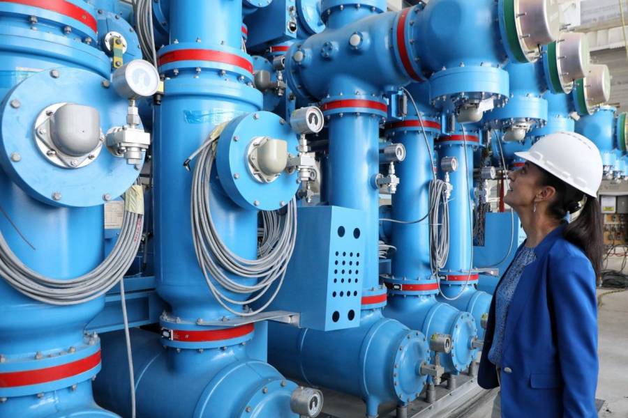 Sheinbaum muestra avances de la subestaci&oacute;n del Metro que brindar&aacute; energ&iacute;a a las L&iacute;neas 1, 2 y 3