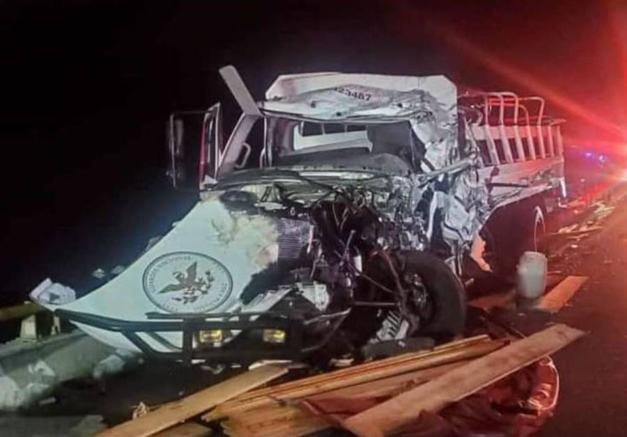 Una agente de la Guardia Nacional muere tras fuerte choque en Oaxaca