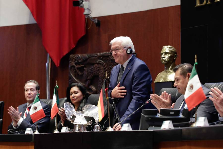 Reciben en Senado a presidente de Alemania
