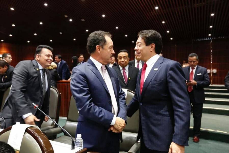 Mario Delgado e Ignacio Mier chocan con Santiago Creel por consulta sobre militarización