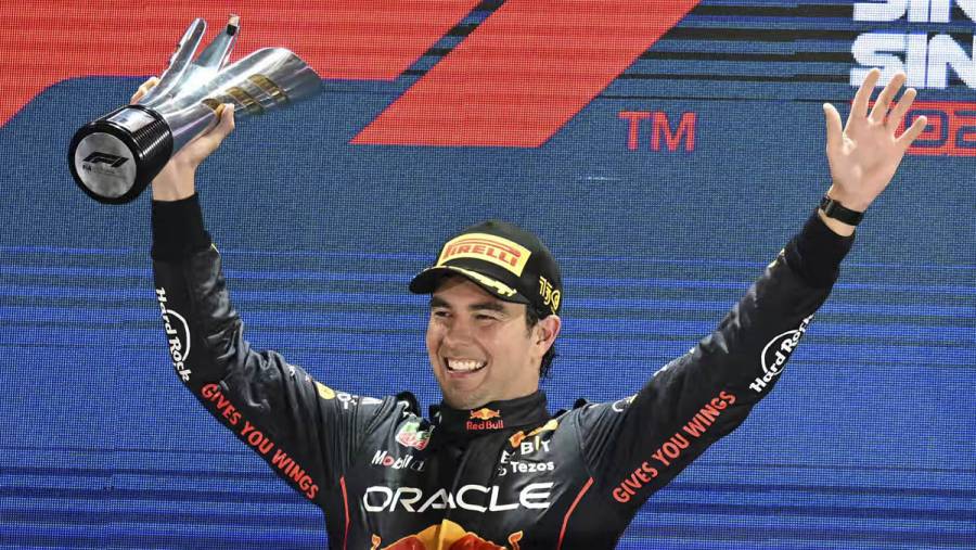 Este es el cuarto triunfo de Checo P&eacute;rez gan&oacute; el GP de Singapur