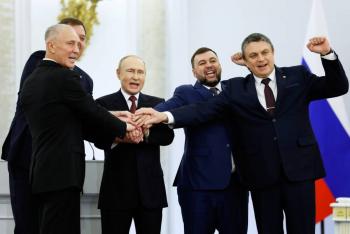 Putin celebra anexi&oacute;n de las regiones Donetsk, Lugansk, Jers&oacute;n y Zaporiyia que pertenec&iacute;an a Ucrania