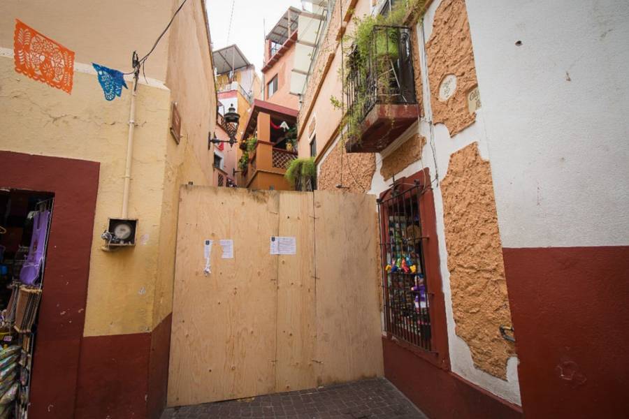 Clausuran el Callejón del beso en Guanajuato