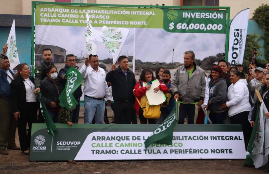Arranca Ricardo Gallardo obra de rehabilitación en Peñasco