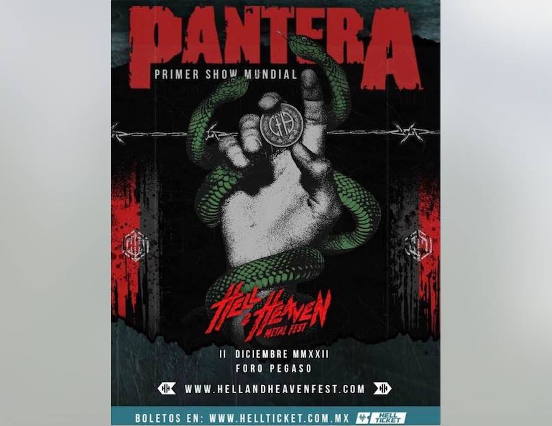 Hell and Heaven Metal Fest 2022 ofrecerá a sus asistentes el primer show de Pantera en todo el mundo