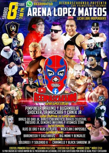 Reenmascarando presenta su espectacular primera funci&oacute;n de Lucha Libre