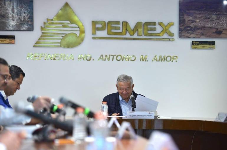 Presidente evalúa avances en rehabilitación de refinería Salamanca en Guanajuato