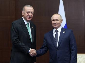 Putin propone a Erdogan crear un centro de distribuci&oacute;n de gas ruso en Turqu&iacute;a